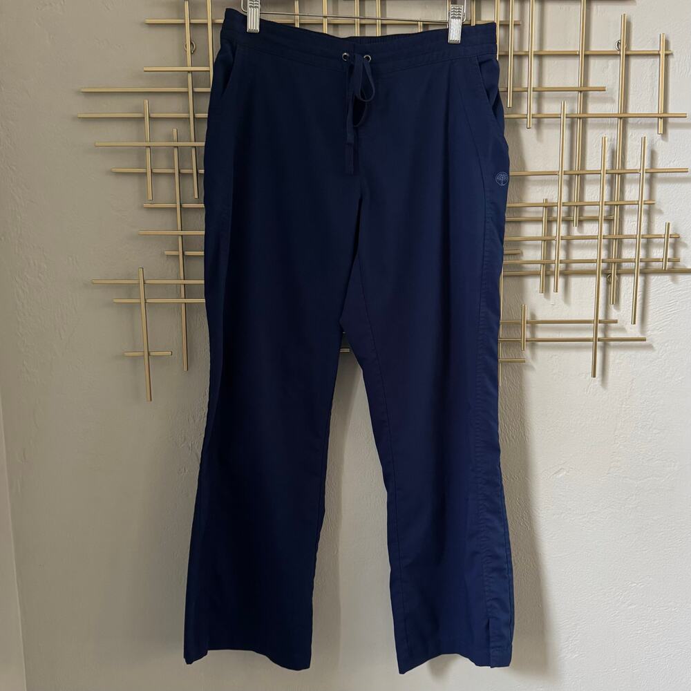 Healing Hands Purple Label Medium Petite Blue Scrub Pants Bootcut